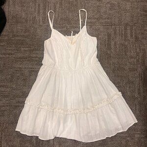 Francesca's Collections White Ruffled Tiered Sundress